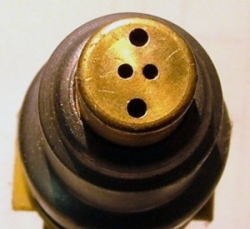 V shaped spray pattern